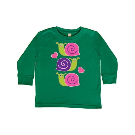 

Inktastic Snail Lover Girl Garden Snails Gift Toddler Toddler Girl Long Sleeve T-Shirt