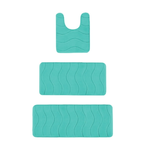 Alfombra de poliéster antideslizante y absorbente para entrada de baño, de secado rápido. Alfombra para interiores, ideal para cocina, dormitorio y lavadero.