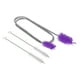 thumbnail image 1 of Cepillo de Drenaje Largo Flexible Uxcell de 67 pulgadas, Limpiador de Nylon de Doble Extremo Elástico, Cepillo de Limpieza de Manguera de Pajita Color Púrpura 1Set, 1 of 7