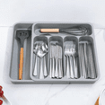 thumbnail image 4 of 2X Expandable Cutlery Drawer Organiser, Utensil Organiser for Kitchen Drawers, Adjustable Silverware Organiser, 4 of 7