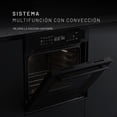 thumbnail image 4 of Nuur - Horno Empotrable de Gas LP 58 Litros con Air Fry, Conveccion, Rosticero (Rotisserie), Controles Digitales, Timer 9 Horas, Puerta Triple Vidrio, Child Lock, Negro Mate - HOHIB60MLP, 4 of 7