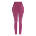thumbnail image 3 of Lifting Leggings for Women with Pockets Tummy Control Workout Yoga Pants High Waisted Scrunch Booty Gym Running Athletic Tights Pink 00*yoga pants XL, 3 of 6