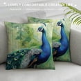 thumbnail image 3 of Orinice Peacock Feathers Graphic Decorative Cushion Throw Pillow Cover for Home Couch Living Room Sofa Men Women Boy Girl Aesthetic Decorative 1PC 20x20in, 3 of 5