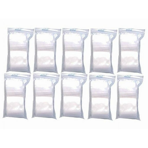 3 x 5, Ziplock Reclosable Poly Bags, Clear 2mil. Case 1000 pack