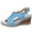 Sky Blue, variant on Women's Fashionable And Casual Summer Open-Toe Outwear Thick-Soled Hollow-Out Wedge Heel Sandals Sky Blue 5.5