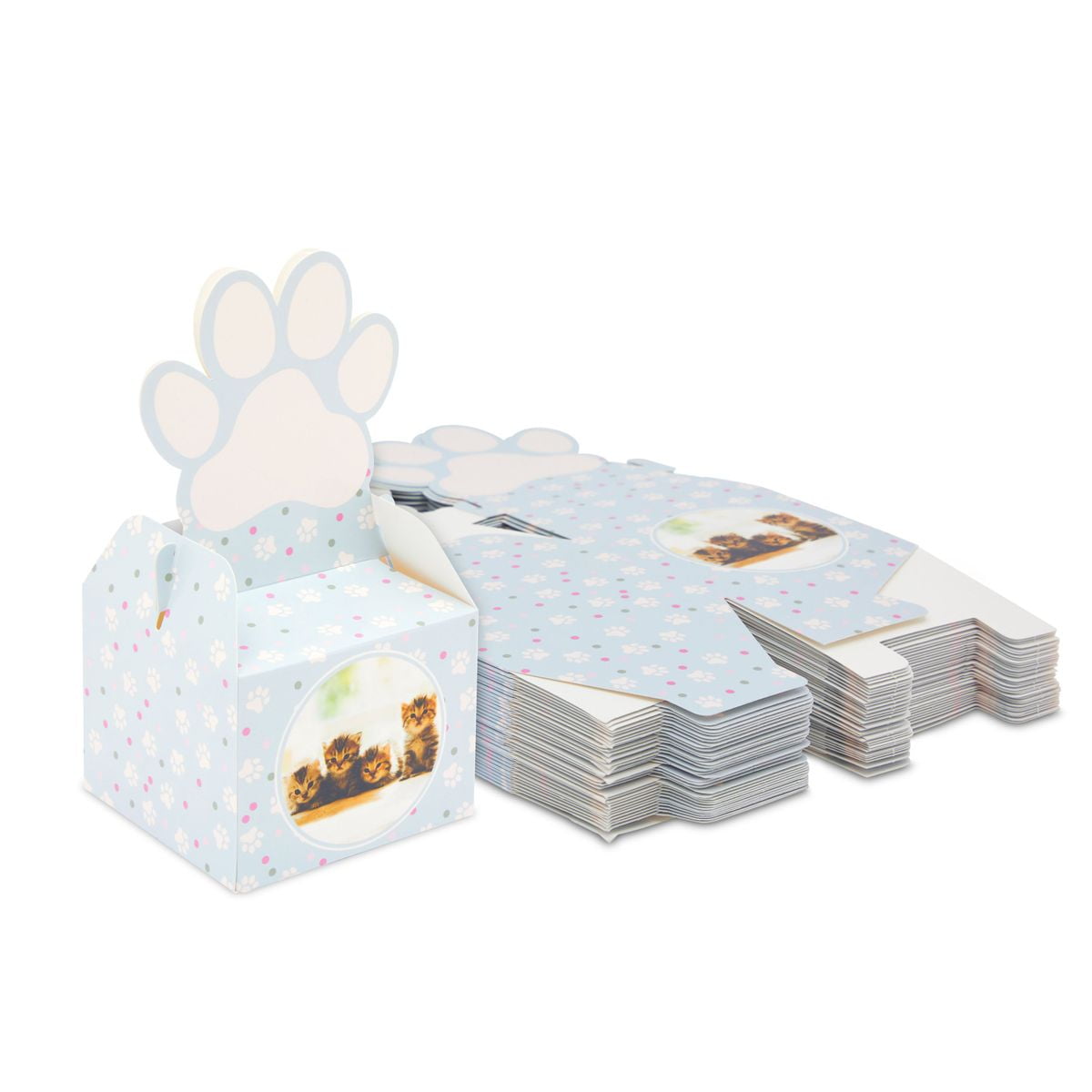 Paw print gable box Luxury hamper party dog puppy gift boxes 