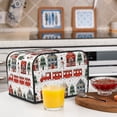 thumbnail image 6 of Lsque Christmas Houses Print 4 Slice Toaster Cover , Kitchen Appliance Dustproof Protector , Toaster Protector Dustproof Kitchen Appliance Cover, 6 of 7
