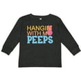 thumbnail image 3 of Inktastic Hanging with My Peeps Boys or Girls Long Sleeve Toddler T-Shirt, 3 of 5