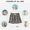 thumbnail image 6 of FORMRS Boys Swim Trunks Quick Dry Mesh Liner Boardshorts Sizes XS-XL, Square Harmony, 6 of 7