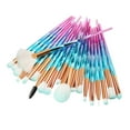 thumbnail image 1 of Juego de 20 brochas cosméticas con diseño de unicornio, brochas de mango largo, brochas de cerdas, brochas de maquillaje de ojos, herramientas de belleza y accesorios., 1 of 6