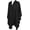 Black, variant on Adult Women Draped Ruana Shawl Cape Poncho (Black)