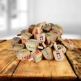 thumbnail image 4 of Juego de Janucá Zion Judaica Ltd de Wood Dreidels, tamaño mediano, paquete de 100 unidades, 4 of 6