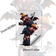 thumbnail image 3 of Spooky Stacking Crow Halloween Window Clings, Removable No-Adhesive Decor, PVC Stickers for Teens Youth Party Glass, 3 of 6