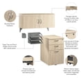 thumbnail image 4 of Office in an Hour Cubicle Storage Set in Natural Elm - Engineered Wood, 4 of 5