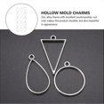 thumbnail image 2 of 45pcs Bezel Pendant Blanks Charms Hollow Mold Pendant for Resin Jewelry Making, 2 of 4