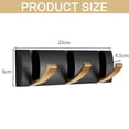 thumbnail image 4 of Dinheiro Perchero montado en la Pared con Ganchos para Abrigos de Pared Modernos y Resistentes en Oro Negro, colgador de Toallas Plegable para Ahorrar Espacio, 4 of 6