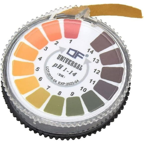 1 Roll Ph Test Paper Litmus Paper Measuring Range 0-14 Universal Indicator Carton Acidity Test Household Liquid Measurement Test Paper