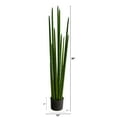 thumbnail image 2 of Nearly Natural 4' Green Sansevieria Artificial Plant in Plastic Pot, 2 of 4