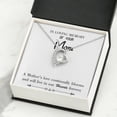 thumbnail image 4 of To Mom Remembrance Message Mother's Love Blooms White Forever Necklace w Message Card, 4 of 7