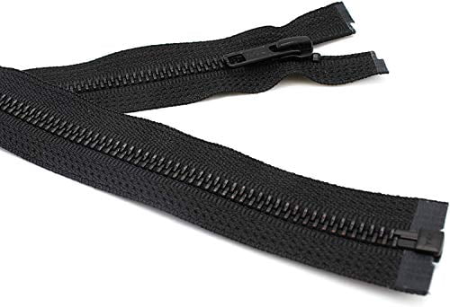 #5 Black Oxidized Metal Medium Weight Separating YKK Jacket Zipper ...