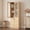 White Oak, variant on Homieasy 80"H x 23.6"W Bookcase with Wooden Drawers and Glass Door, Black