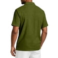 thumbnail image 6 of Trgacdwlo Mens Polo Shirts Linen Raglan Men Short Sleeve Shirt Summer Lightweight Moisture Wicking Mens Golf Polo Shirt Green M, 6 of 9