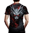 thumbnail image 2 of Men's Novelty Dragon T-Shirts 3D Printed Dragon Short Sleeve Tshirts Casual Summer Tee Top, 2 of 6