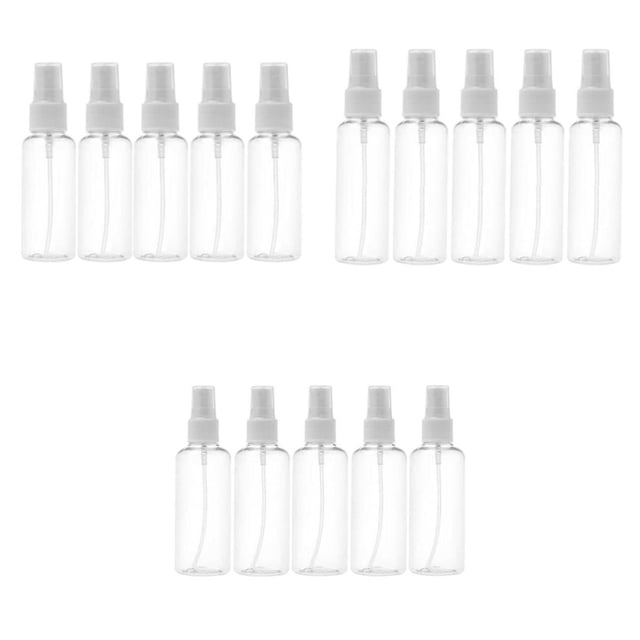 15 PCS Transparente Botellas de Atomizador de Viajes de Viaje Vacío Sunnimix Botellas de rociado vacías claras