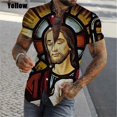 thumbnail image 4 of Camisetas con estampado digital "Jesús ama a todos", gráficas cristianas para hombre, blusas casuales de manga corta de talla grande, camisas ajustadas para hombre, 4 of 5