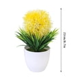 thumbnail image 2 of Artificial Flower Pot Flocking Simulation Pot Simulation Green Plant Potted Ornaments Plant Combination Indoor Desktop Ornaments Simulation Artificial Flower Plant Bonsai, 2 of 2