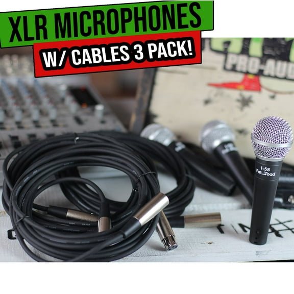 Instrument Vocal Microphones - Wired Singing Handheld Recording Studio Mic PACK