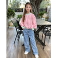 thumbnail image 3 of Arshiner Girls Oversized Crewneck Sweatshirt Kids Long Sleeve Pullover Tops Fall Casual Clothes Kids, 3 of 6