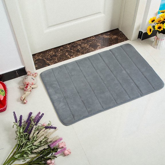 FACIWHL Memory Foam Bath Mat, 24" x 16", Ultra Soft and Non-Slip Bathroom Rugs, Water Absorbent and Machine Washable Bath Rug for Bathroom, Shower, and Tub