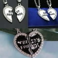 thumbnail image 3 of Necklace Couple/2 Pieces Female Necklace With Crystal Heart Pendant Friend, 3 of 8