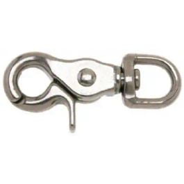 

Campbell Chain Campbell Chain T7631704 Round Eye Swivel Trigger Snap 1/2 Inch 2-1/2 Inch Overall Stainless Steel