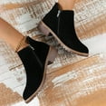 thumbnail image 6 of Mepaouo Sock Ankle Boots for Women Round Toe Heel Booties Chelsea Short Slip on Shoes, 6 of 8