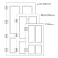 thumbnail image 6 of BE-TOOL 1/4 Pcs Stainless Steel Door Hinge Connector for Furniture Window Cabinet Drawer Door Durable (with screws and pins), 6 of 8