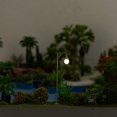 thumbnail image 1 of Scale Lamp Post 1:87 Home Garden Micro Landscape Decorations Metal Streetlight Miniature Crafts Track Lamp Props Building Gray（White Light）, 1 of 8