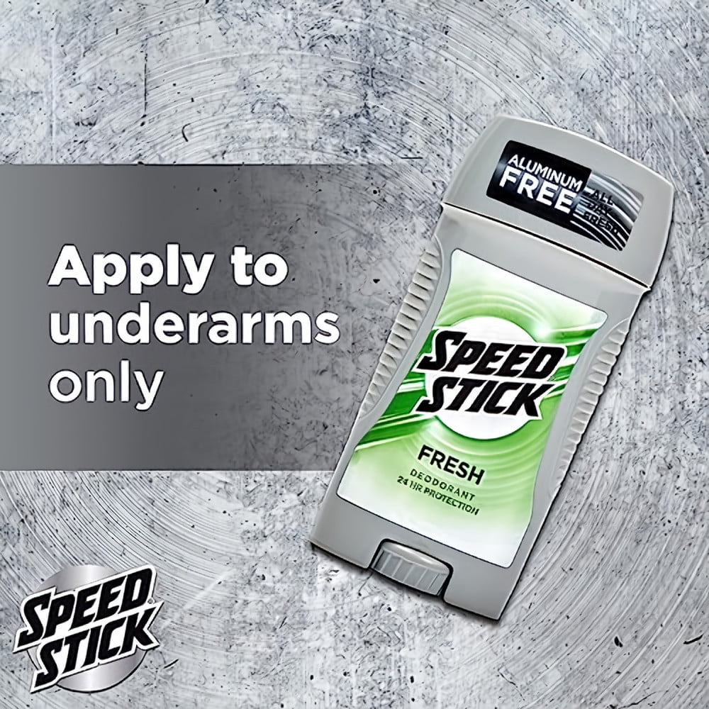 Speed Stick Fresh Deodorant 24 Hour Odor Fighting Formula Comfort Guard Applicator 3 oz (Pack of 6)