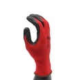 thumbnail image 3 of PIP Industries B1030674 Zone Defense Red Nylon Shell Coated Nitrile Palm Coat Gloves, Black - Small, 3 of 5