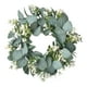 thumbnail image 1 of Corona de flores de primavera de corona de eucalipto artificial para vegetación de la puerta frontal decoración decorativa de guirnalda para la, 1 of 8
