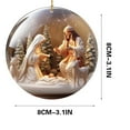 thumbnail image 2 of Tyidzon Nativity Scene Ornaments for Christmas Tree - Flat Nativity Christmas Ornaments Indoor, The Birth of Jesus Decor, Religious Gifts for Christian, Family, 2 of 9