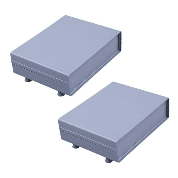 2X Caja de Plástico Caja de Conexiones Caja de Plástico 152X120X42mm Gris