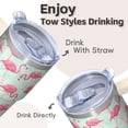 thumbnail image 4 of 20OZ Flamingo Stainless Steel Tumbler with Ergonomic Handle Insulated Coffee Mug Cup BPA Free Sweat Proof Ideal for Commute Travel Home Gifts for Women Girls on Birthday Christmas Summer, 4 of 6