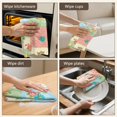 thumbnail image 5 of 6 Pcs Pioneer Flower Floral Print Pattern Kitchen Towels, Funny Microfiber Dish Towel Set, 18" X 26" Tea Towels, 5 of 6