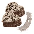 thumbnail image 1 of Adorno Colgante De árbol De Navidad Con Adorno De Madera De Corazón De 20 Piezas SM SunniMix Adorno de madera de corazón de amor, 1 of 7