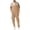 Khaki, variant on Men's Fleece Lined Tracksuits Sweatsuits 2 Piece Sets Winter Full Zip Jogging Track Sweat Suits thermal Casual Outfits Navy