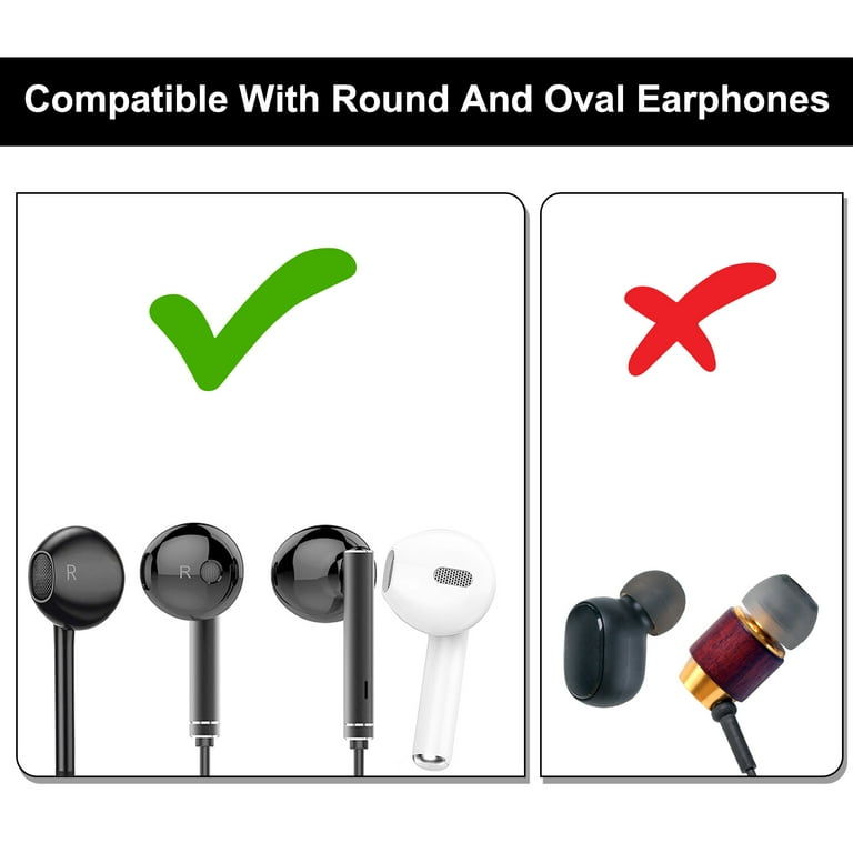 100 Pcs Red Soft Sponge Earphone Headphone Ear Pad Cover Replacement
