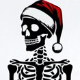 thumbnail image 2 of CafePress - Skeleton In Santa Hat - Baby Light Bodysuit, Size Newborn - 24 Months, 2 of 4