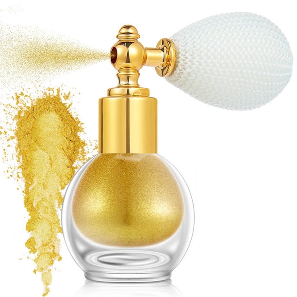 Pisexur Belleza Maquillaje Polvos iluminadores en aerosol de alto brillo Polvos corporales en aerosol Polvos con brillantinapara mujeres y hombres